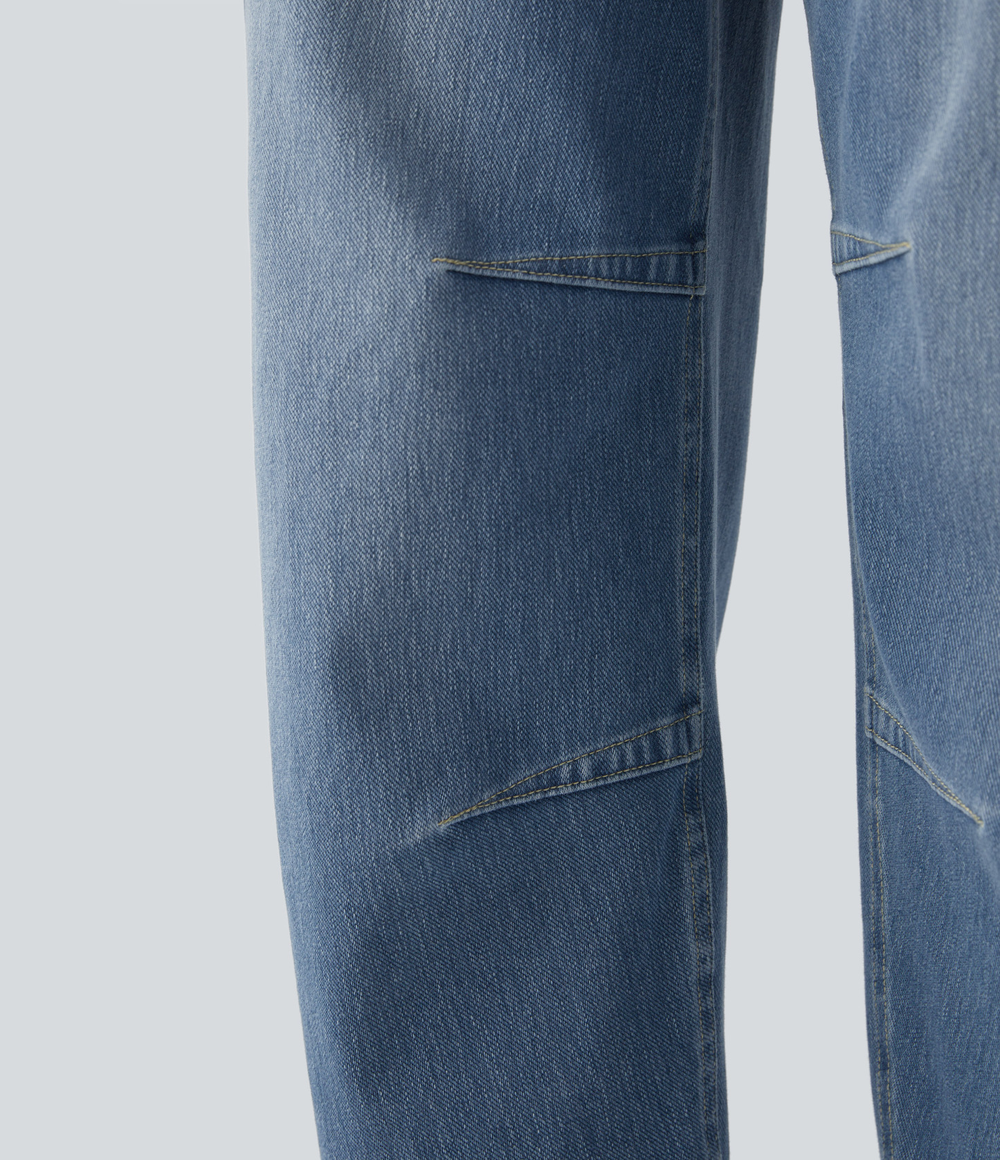 FlexMid Rise Pockets Barrel Leg Casual Jeans