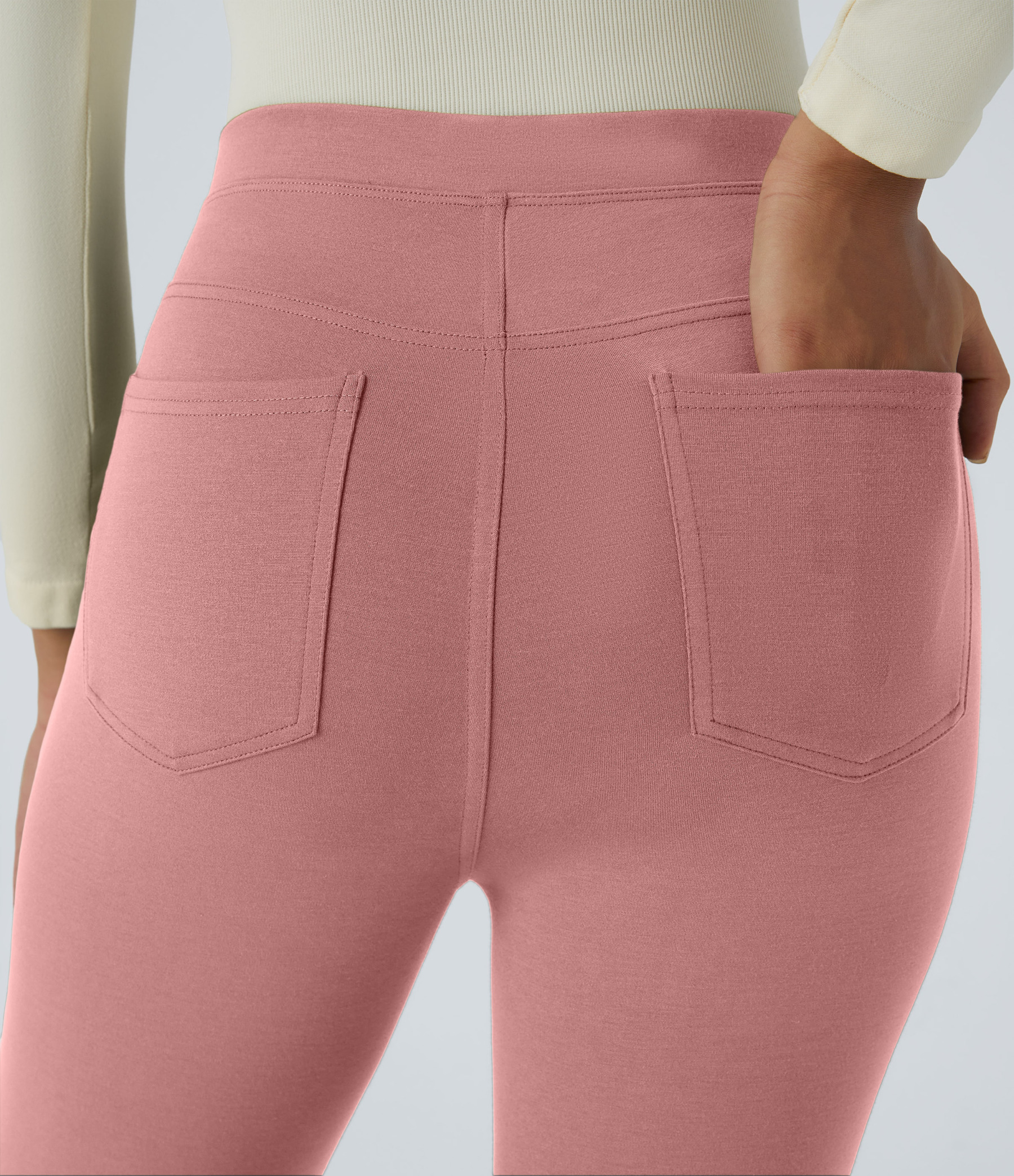 FlexHigh Waisted Pocket Slim Work Pants