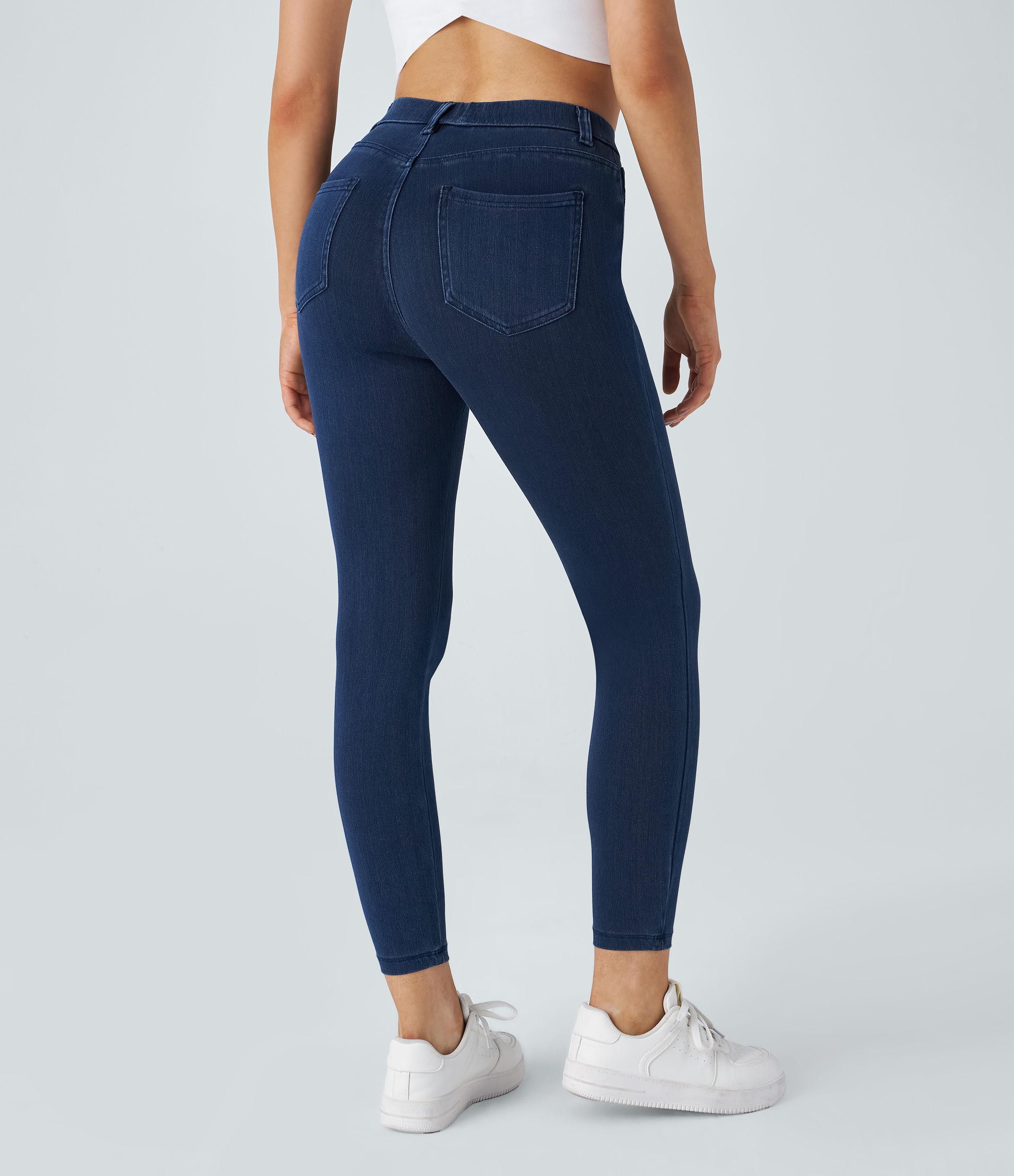 FlexHigh Waisted Pockets Denim Work Leggings