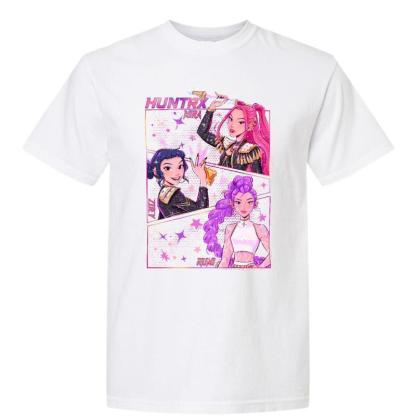 Kpop Demon Hunters Jinu Manga Graphic Tee, Kpop Huntrix Demon Hunter Youth Shirt, Saja Girls Kpop T-Shirt for Men, Women and Kids