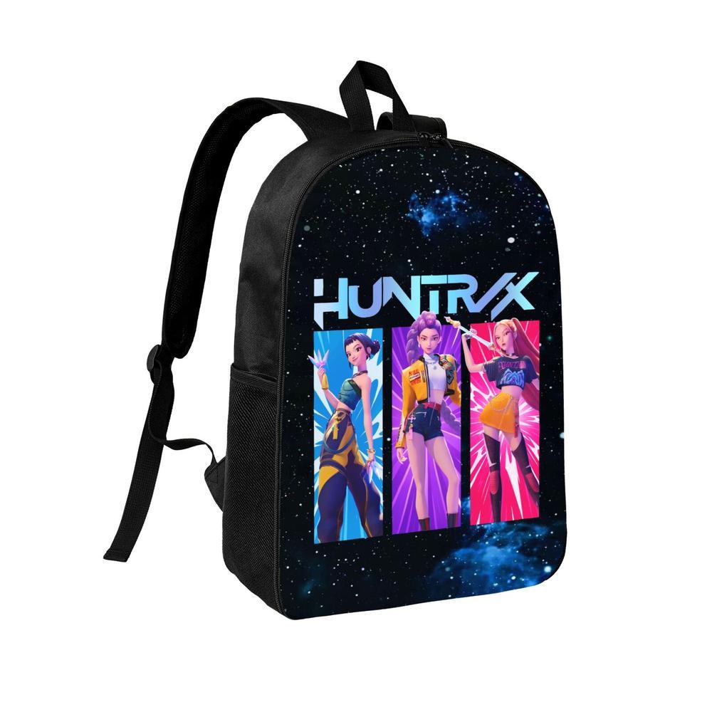 School Backpack for Fans Men Women College Bookbag Waterproof Lightweight K Pop Demon Hunter Black Backpack Mochilas Book Bag Rucksack Casual Daypack School Bag