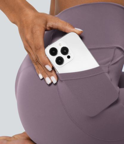 SoftlyZeroCrossover Pocket Plain Leggings-UPF50+