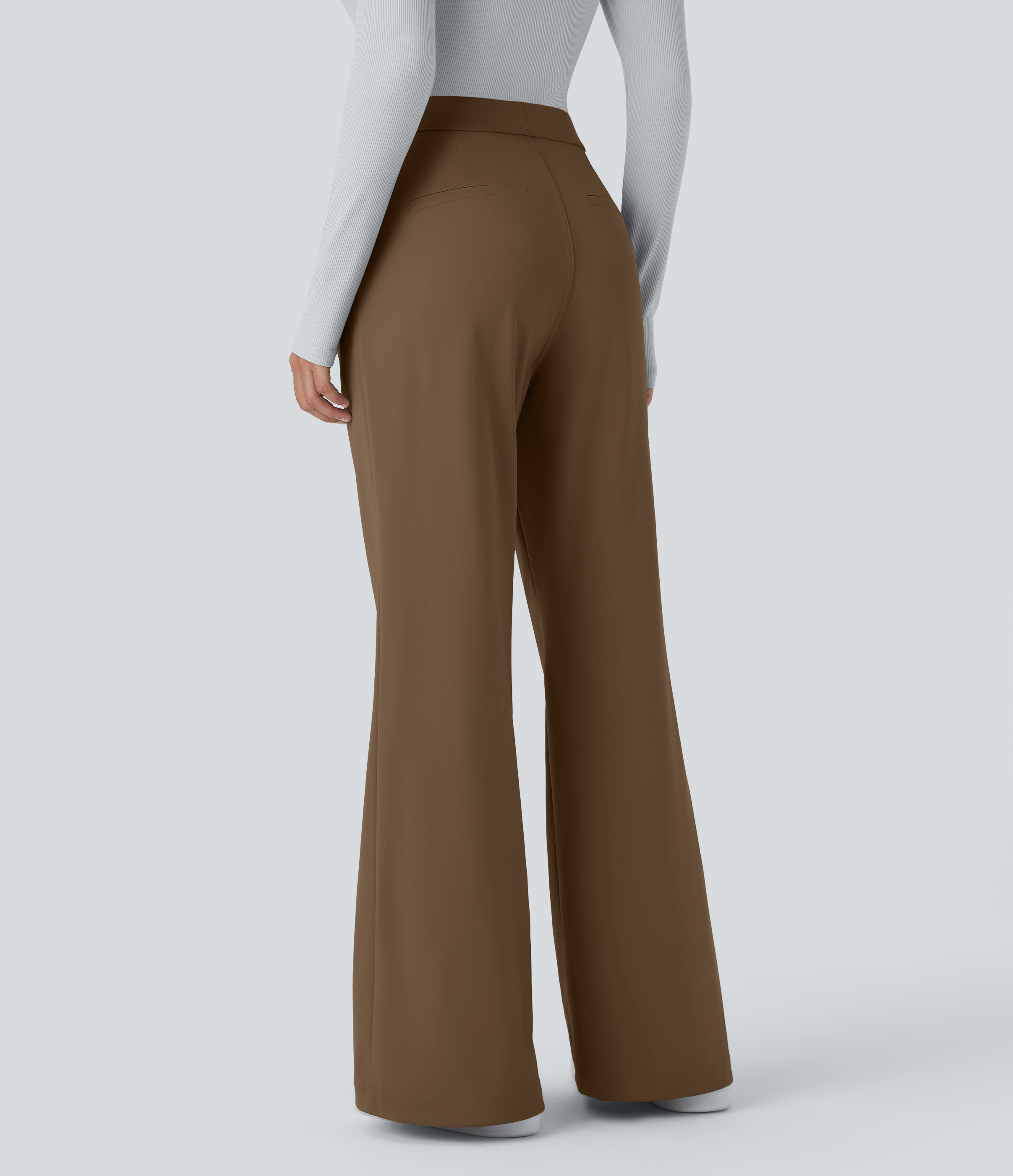 FlexHigh Waisted Pocket Work Flare Pants