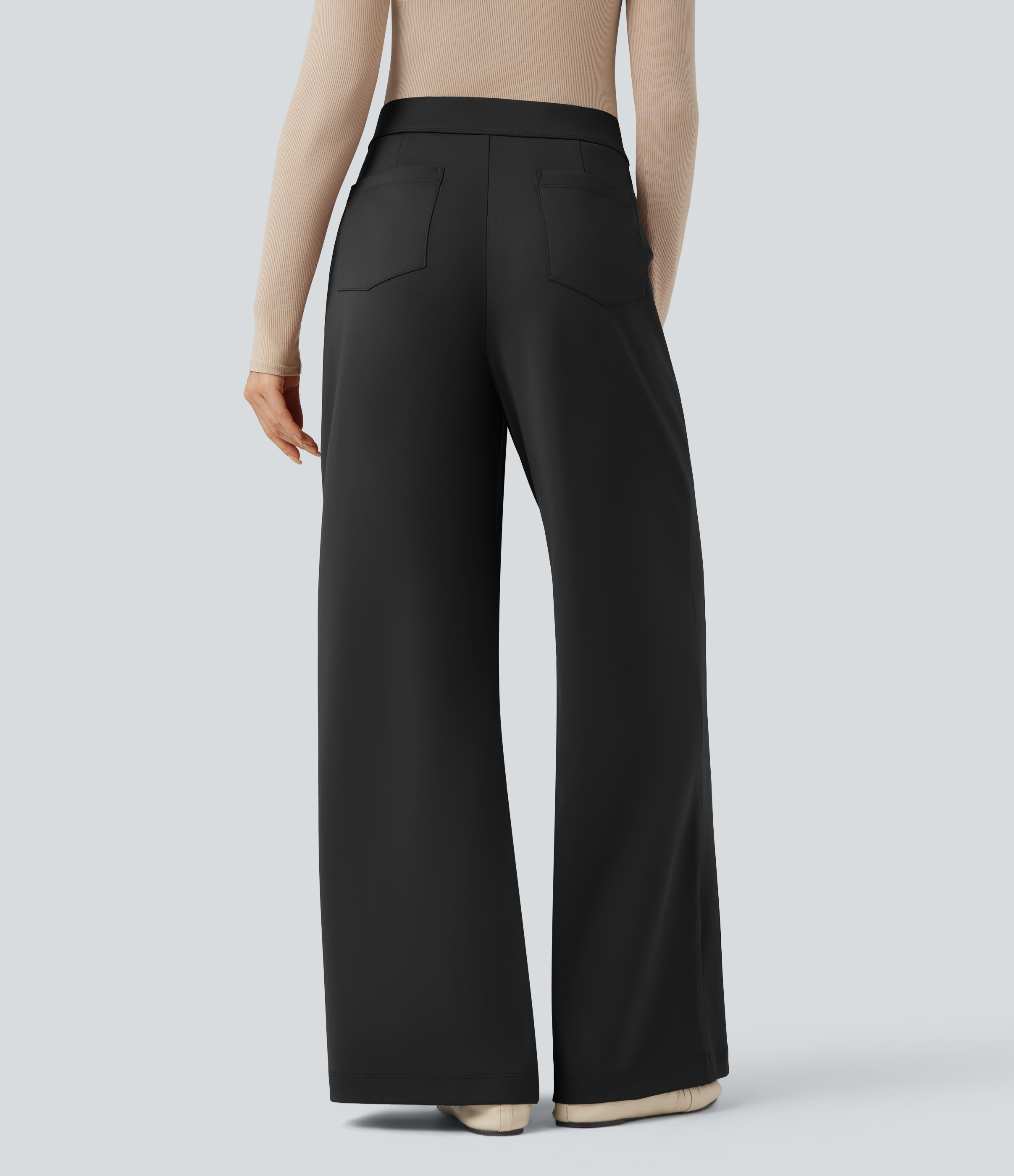 FlexHigh Waisted Work Baggy Pants with Pockets