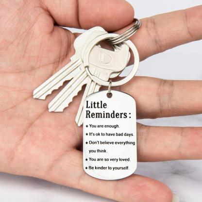 3 Pcs Durable Stainless Steel Keychains With Engraved Inspirational Quotes For Women And Men - Perfect Birthday And Christmas Gifts For Sons, Daughters, And Best Friends Charm