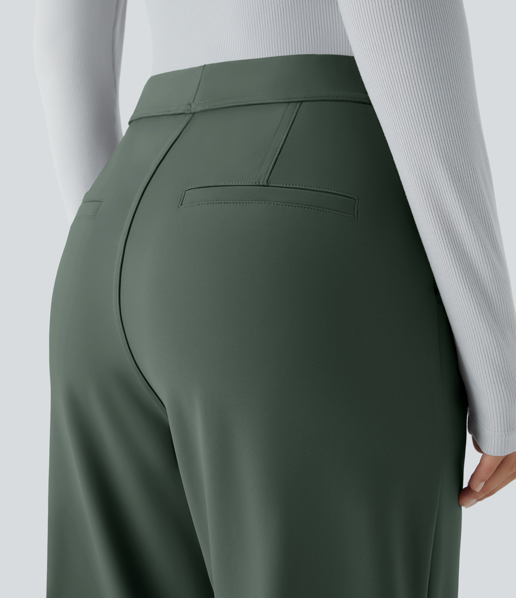 FlexHigh Waisted Pocket Work Flare Pants