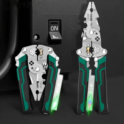 👷‍♂️Multifunctional Foldable Wire Stripping Scissors with Electrical Test👷‍♂️