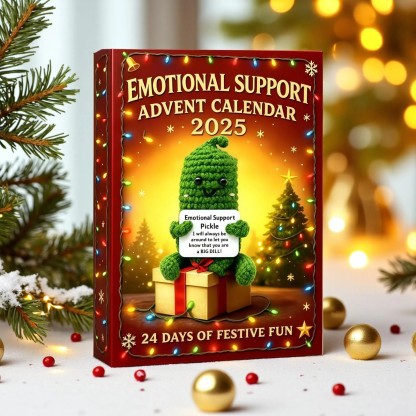 Emotional Support Advent Calendar 2025: Funny Acrylic Ornaments.