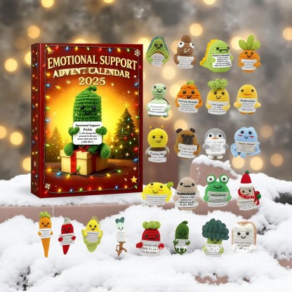 Emotional Support Advent Calendar 2025: Funny Acrylic Ornaments.