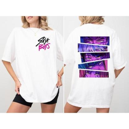 Kpop Saja Boys Youth Shirt, Saja Boys Fan Gifts, Kpop Demon Hunters T-shirt, Demon Hunters Merch, Kpop Huntrix Pin Shirt, Movie Fan Shirt Cool Graphic Tee