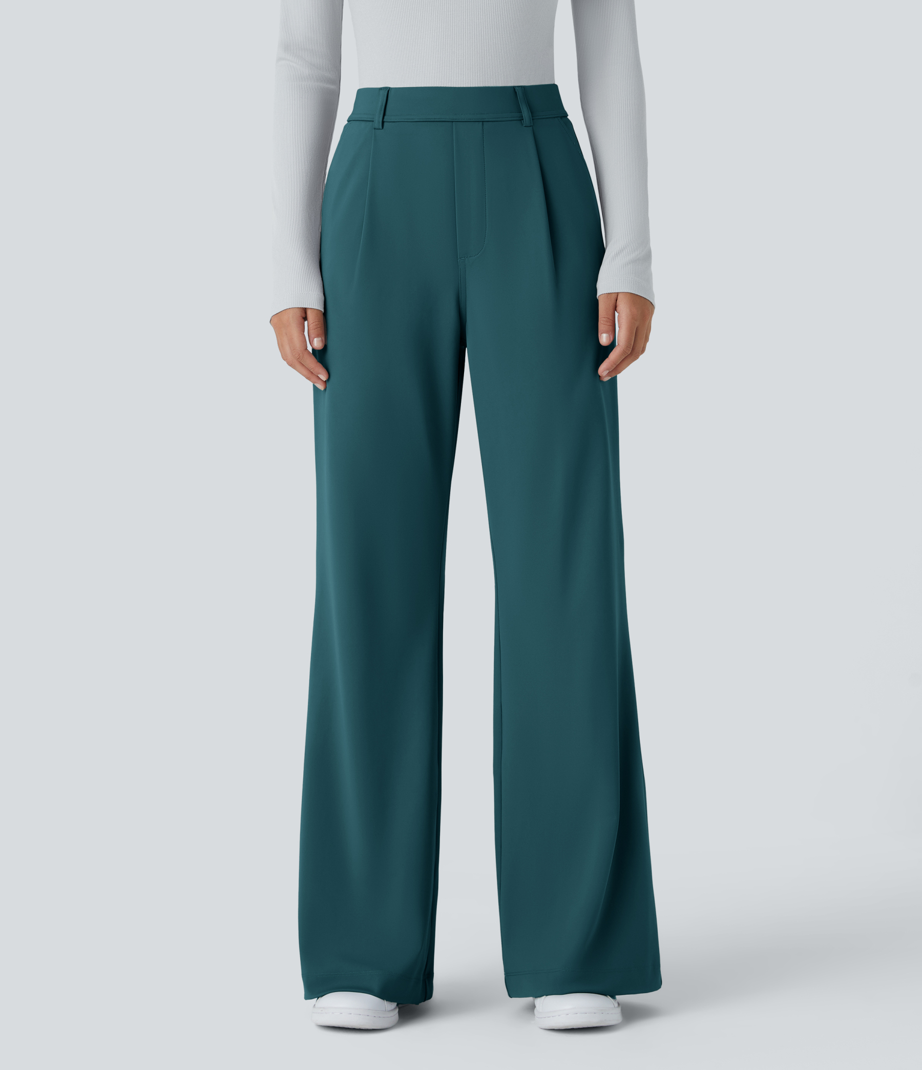 FlexHigh Waisted Pocket Work Flare Pants
