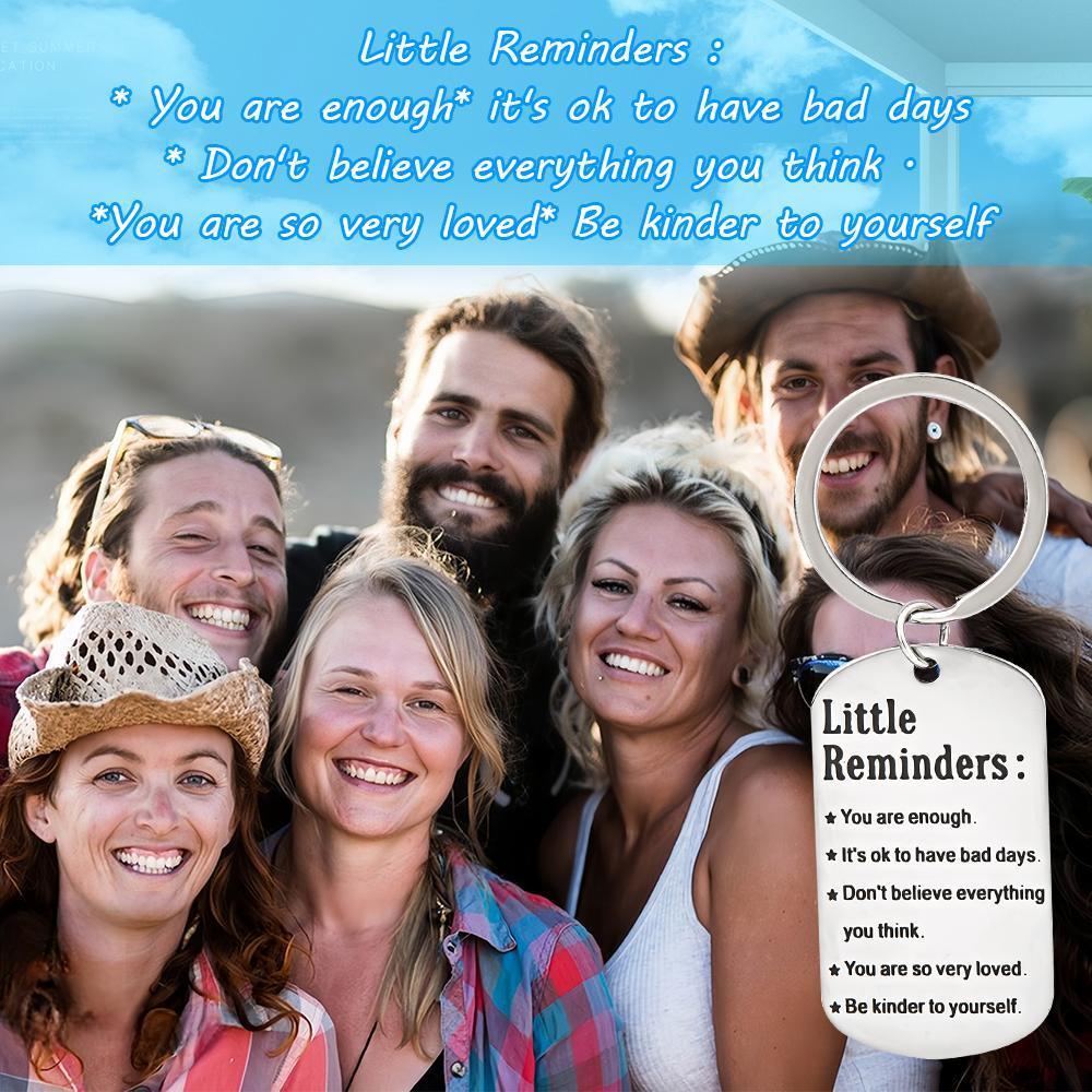 3 Pcs Durable Stainless Steel Keychains With Engraved Inspirational Quotes For Women And Men - Perfect Birthday And Christmas Gifts For Sons, Daughters, And Best Friends Charm