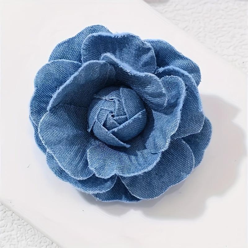 Vintage Denim Brooch Set of Three Personalized Elegance Ladies Collar Pins Unique Design Women's Fashion Jewelry