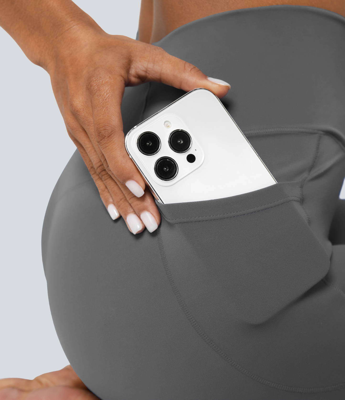 SoftlyZeroCrossover Pocket Plain Leggings-UPF50+