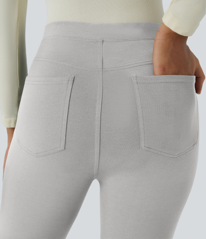 FlexHigh Waisted Pocket Slim Work Pants