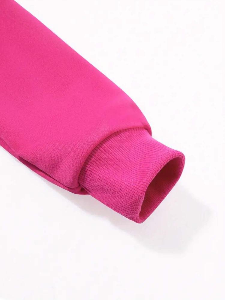 Girls Kpop Demon Hunters Set, Cartoon Pattern Long Sleeve Tee & Comfortable Bell Bottoms, Spring Fall Casual Fitted