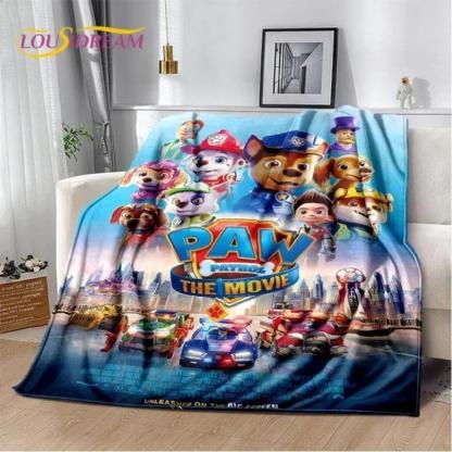 3D P-Patrol Cute Cartoon Dog HD Blanket,Soft Throw Blanket For Home Bedroom Bed Sofa Picnic Travel Cover Blanket Kids Gift CoverGift For Men & Women, Gift For Kids, Christmas Gift, Halloween Gift