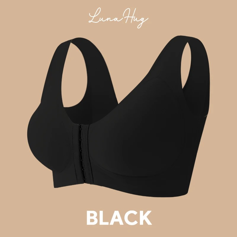 LunaHug - Seamless Front Buckle Cross Back Shaping Bra