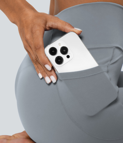 SoftlyZeroCrossover Pocket Plain Leggings-UPF50+