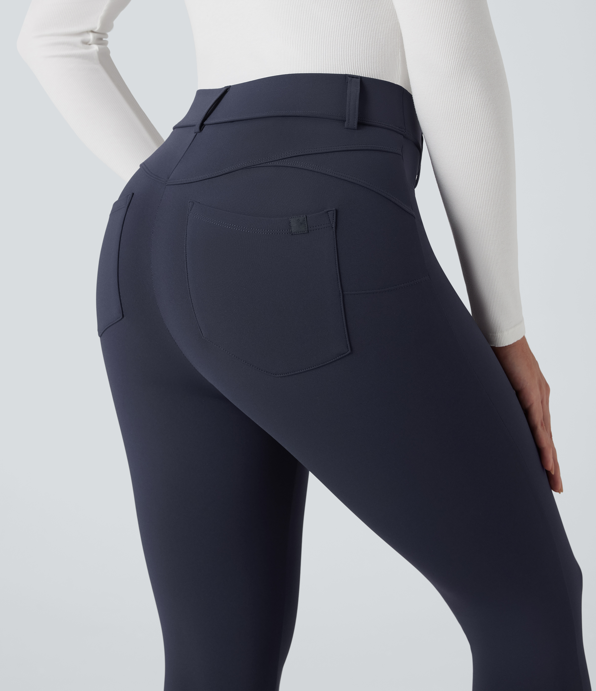 SoftlyZeroPlush Thermal High Waisted Casual 7/8 Leggings with Pockets