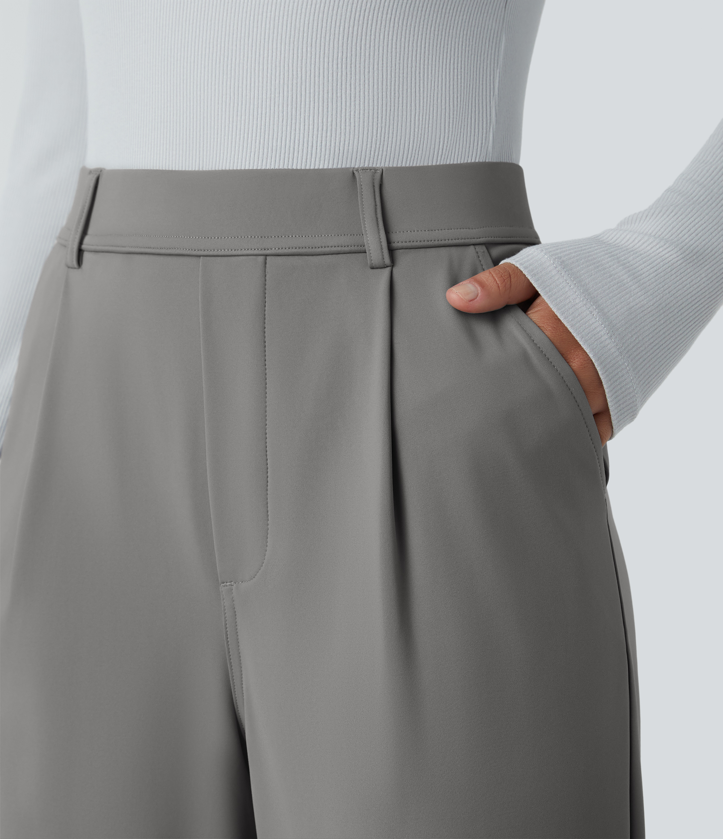 FlexHigh Waisted Pocket Work Flare Pants