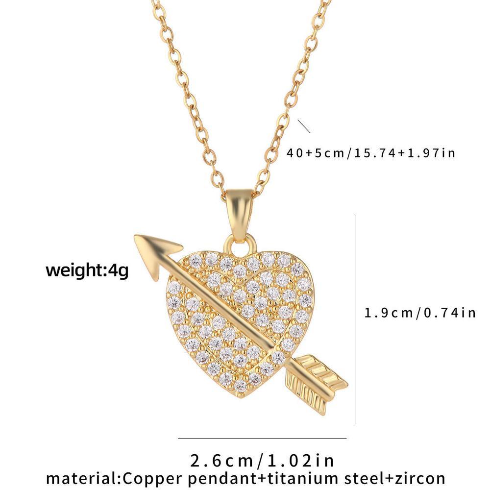 Cupid's Heart Necklace, A Pendant of Heart with One Wave, Girlfriend's Clampstone Chain, Birthday Gift, Girlfriend's Gift, Mother's Day Gift, Best Friend's Gift, Love Style