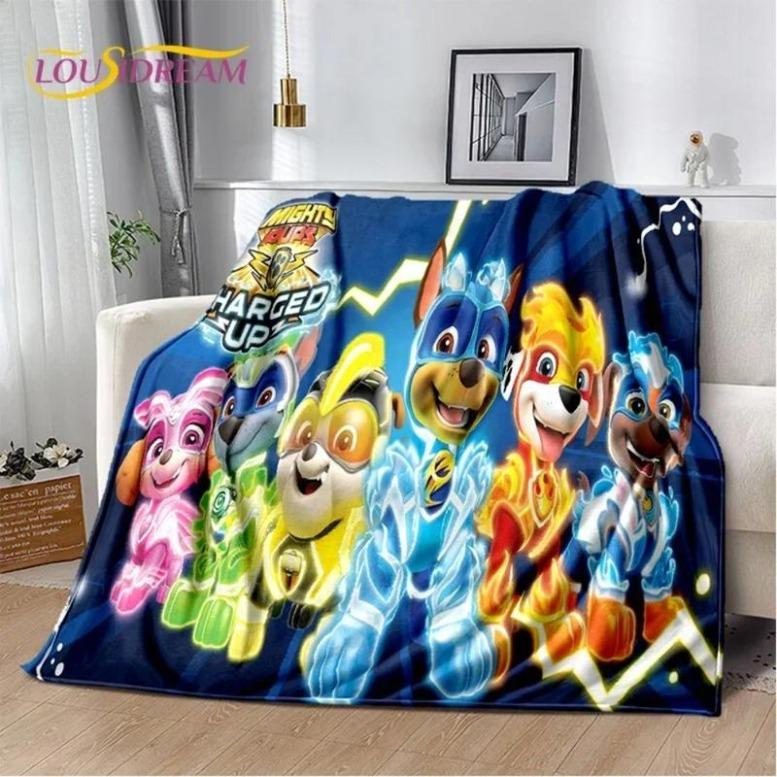 3D P-Patrol Cute Cartoon Dog HD Blanket,Soft Throw Blanket For Home Bedroom Bed Sofa Picnic Travel Cover Blanket Kids Gift CoverGift For Men & Women, Gift For Kids, Christmas Gift, Halloween Gift