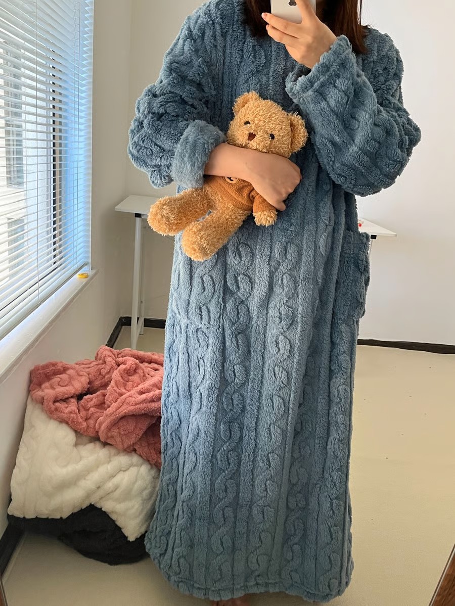 💟A Warm Gift🎀Winter Coral Velvet Home Clothes pajamas🔥