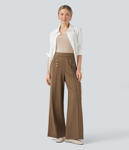 FlexHigh Waisted Work Baggy Pants with Pockets