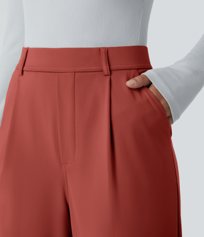 FlexHigh Waisted Pocket Work Flare Pants