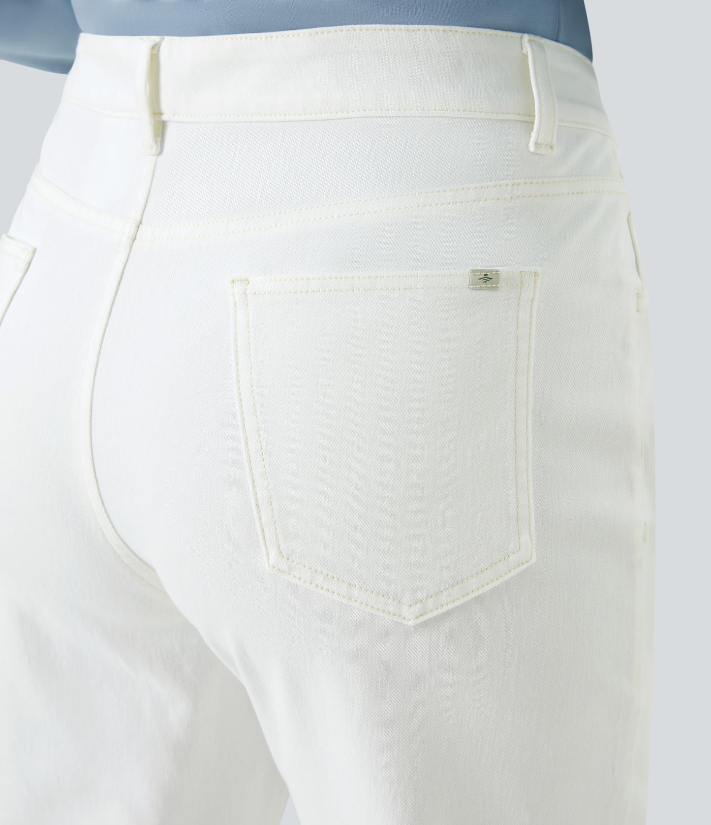 FlexHigh Waisted Pockets Straight Leg Washed Casual Plus Size Jeans