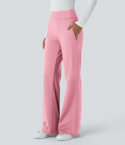 FlexMid Rise Side Zipper Pocket Work Flare Pants