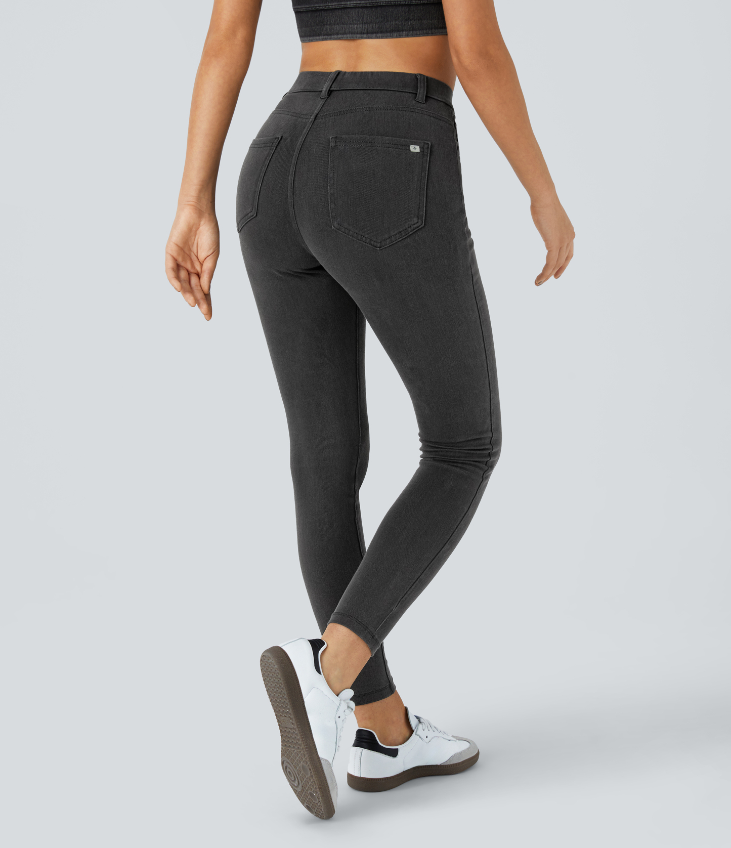 FlexHigh Waisted Pockets Denim Work Leggings