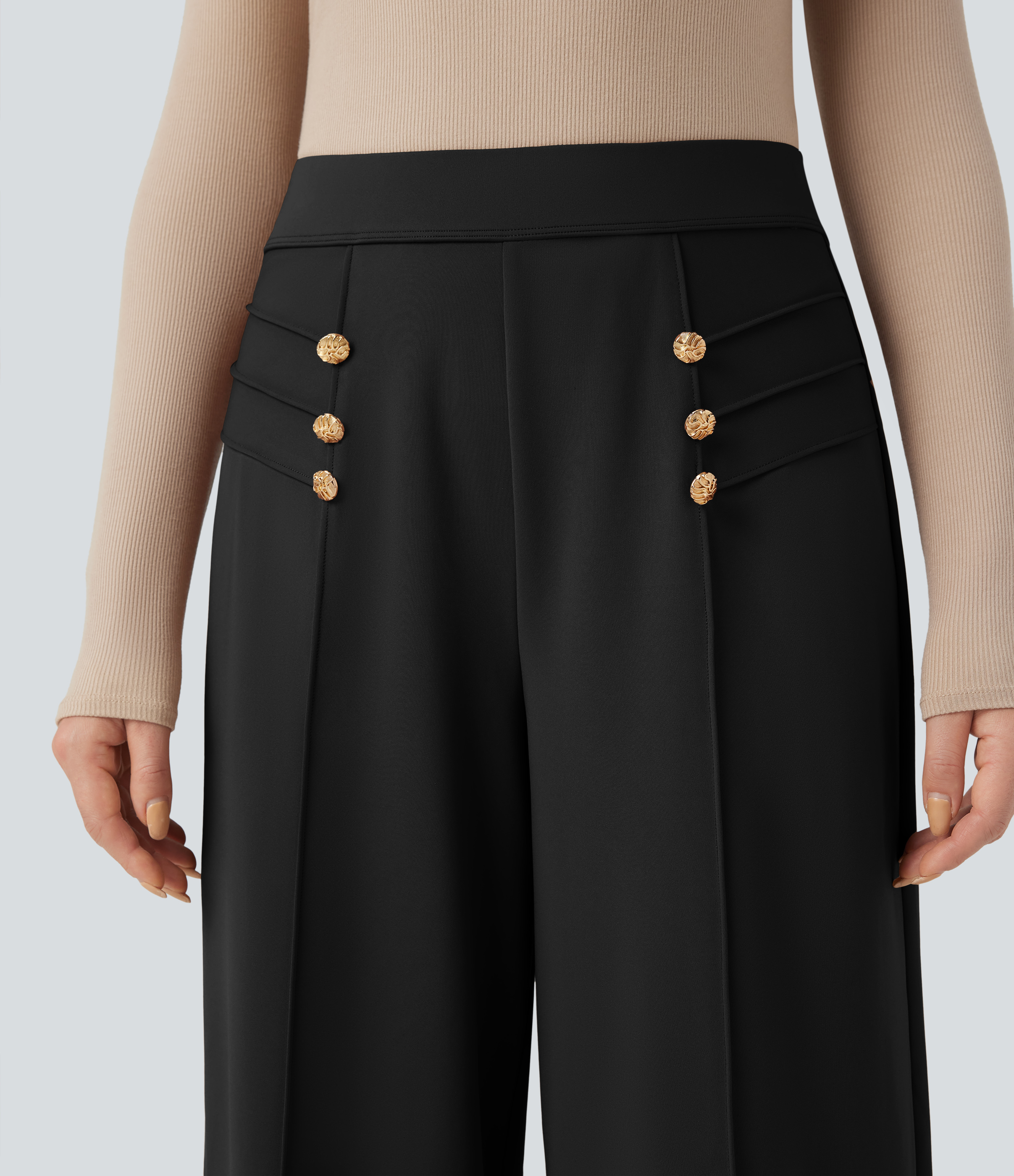 FlexHigh Waisted Work Baggy Pants with Pockets