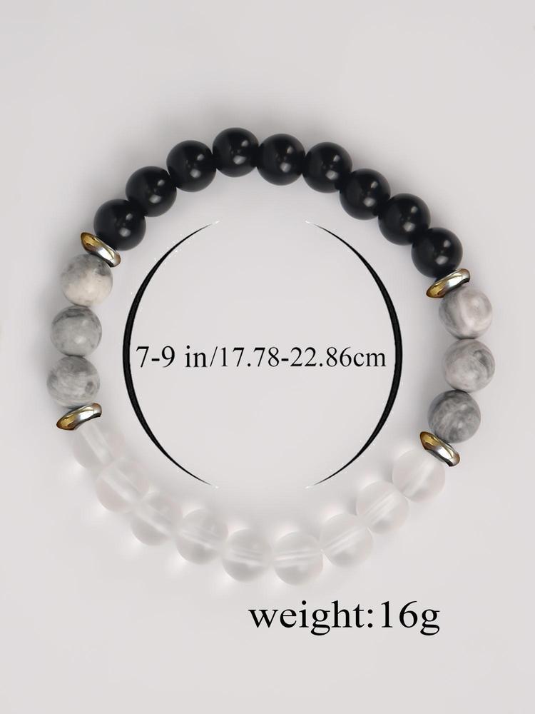 Boho Style Beaded Bracelet, Natural Stone Beaded Bracelet for Men & Women, Energy Boosting Gift for Holidays & Special Occasions