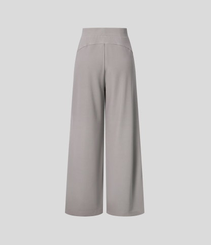 FlexHigh Waisted Body Sculpt Waist-Slimming Pocket Wide Leg Micro Waffle Work Pants