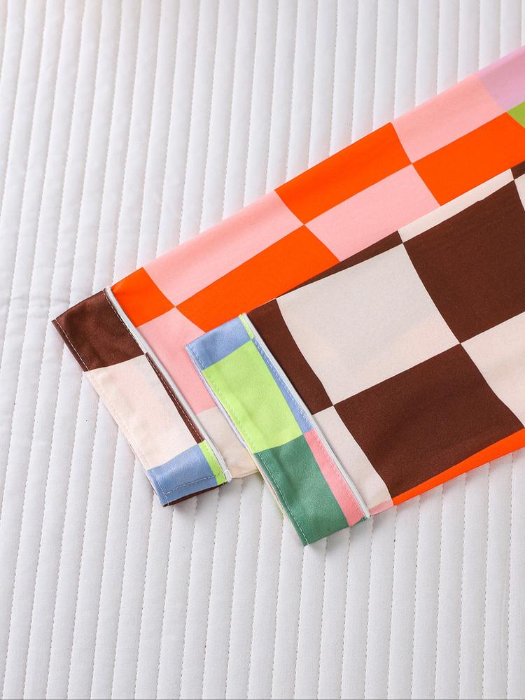 Women's Plaid Pajama Set, Holiday Party Sleepwear, Soft Shirt Collar Top & Elastic Pants, Casual Home Wear, Fall Winter Fashion