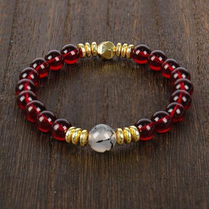 Attract Career Wealth & Luck Bracelet - Ideal For Career And Study - Perfect Holiday Jewelry Gift For Men And Women Colorblock Beaded Crystal Bracelet