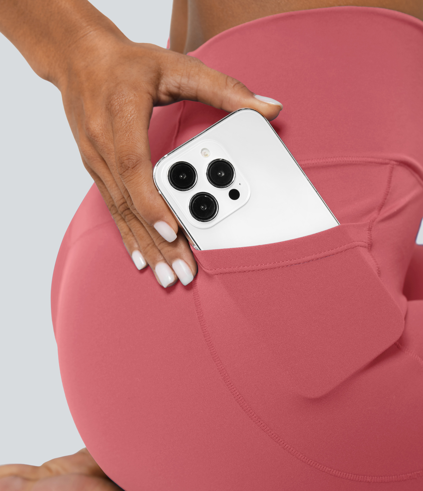 SoftlyZeroCrossover Pocket Plain Leggings-UPF50+