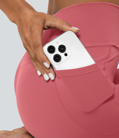 SoftlyZeroCrossover Pocket Plain Leggings-UPF50+