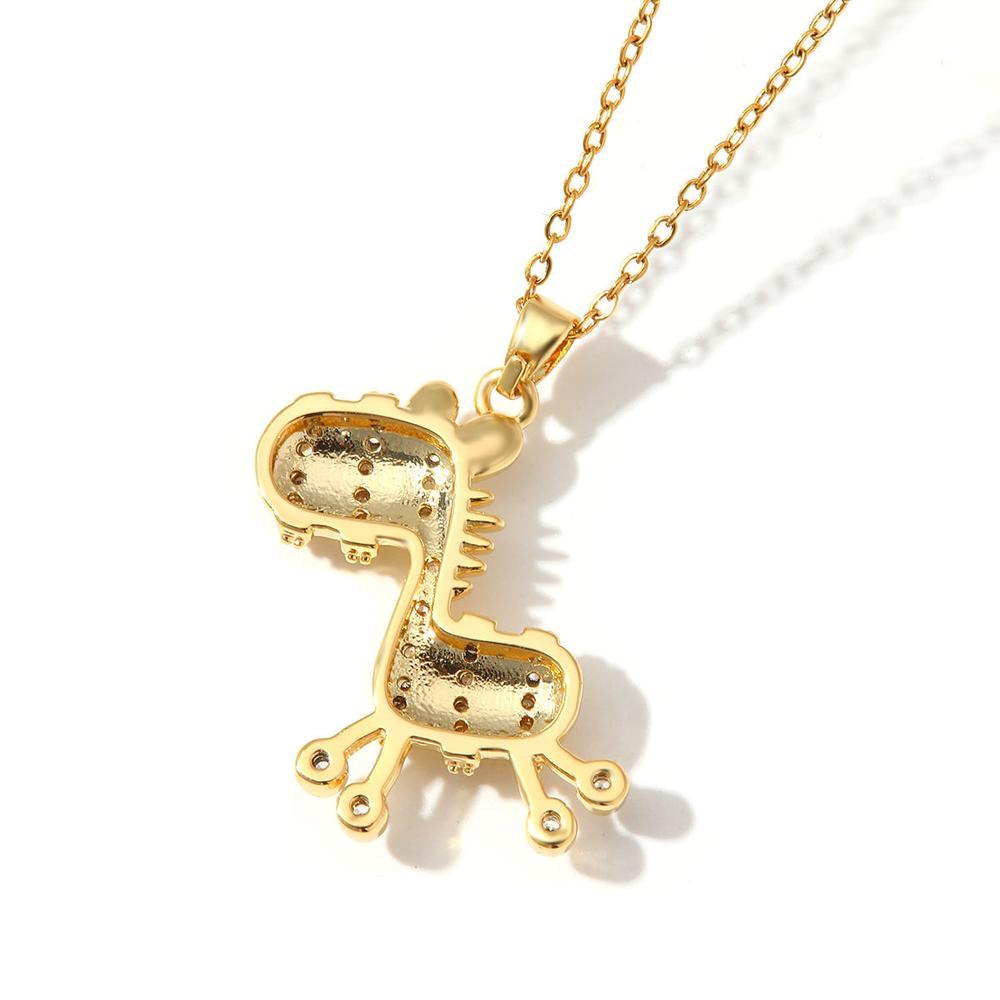 Retro cartoon pony pendant necklace with creative design, donkey  elegant, fashionable, casual, retro, trendy, versatile, gift giving, daily commuting, street party, holiday wearing gifts to friends Jewellery Charms