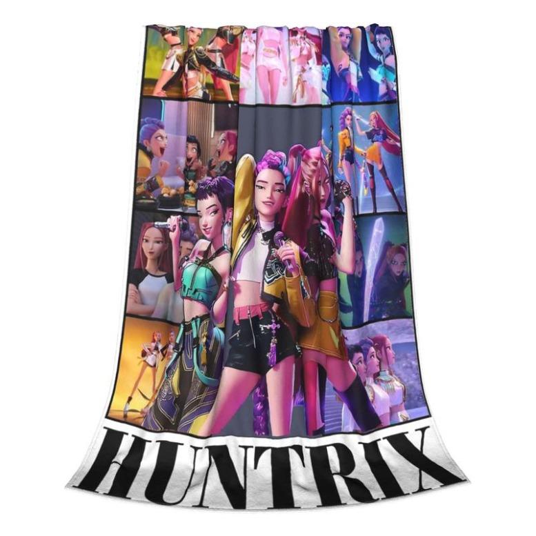K-Pop Demon Hunters Printed Blanket For Men Women Warm Cozy Fluffy Throw Blankets For Bed 50x60 Inches Multi-sizeFlannel Blanket,Zoey Rumi Mira, Gift For Men & Women & Kids, K-Pop Demon Hunters Blankets
