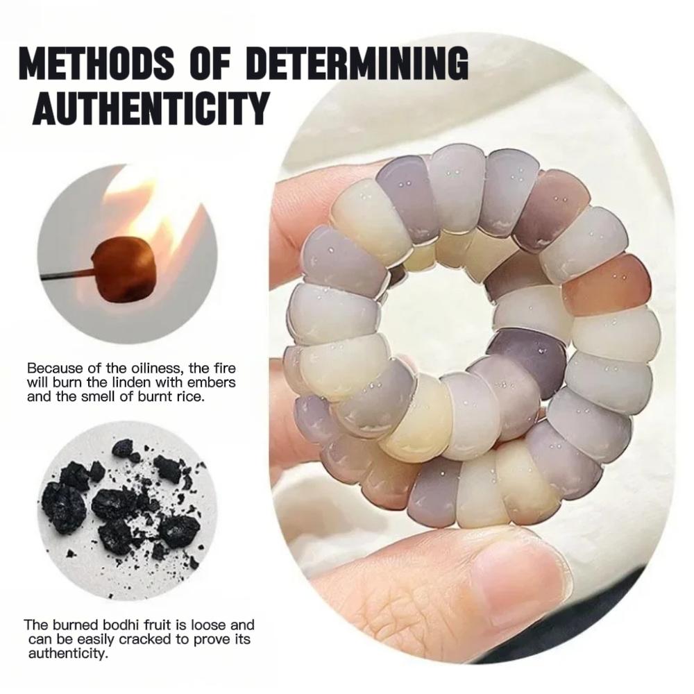 Large intestine | Bodhi beads bracelet purple handmade bowl shaped beads stress relieving toys natural material limited time special insomnia relief spiritual gifts unique style adjustable bead design bracelets for women Human catnip