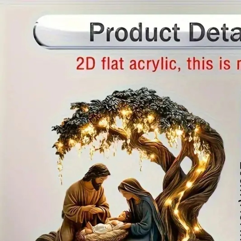 Newborn flat Christmas scene desktop decoration