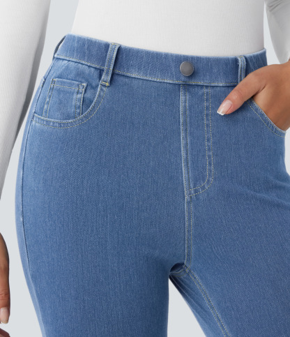 FlexHigh Waisted Pockets Denim Work Leggings