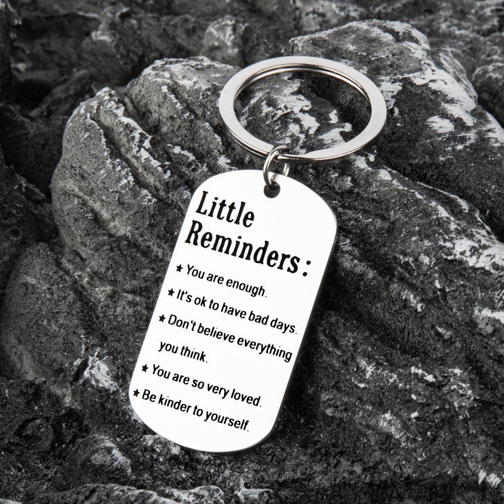 3 Pcs Durable Stainless Steel Keychains With Engraved Inspirational Quotes For Women And Men - Perfect Birthday And Christmas Gifts For Sons, Daughters, And Best Friends Charm