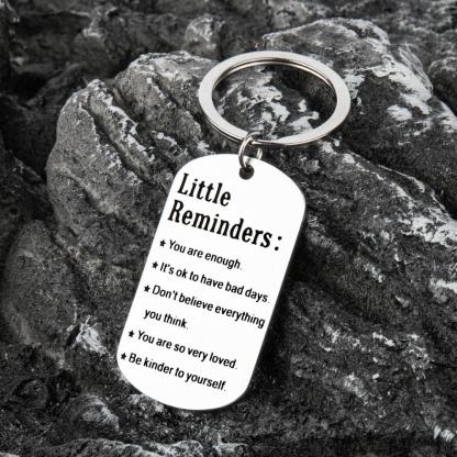 3 Pcs Durable Stainless Steel Keychains With Engraved Inspirational Quotes For Women And Men - Perfect Birthday And Christmas Gifts For Sons, Daughters, And Best Friends Charm