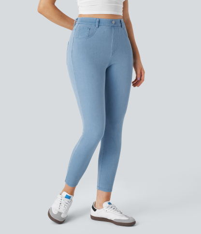 FlexHigh Waisted Pockets Denim Work Leggings