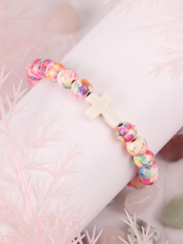 1PC Christmas Gifts for Women Daughter Mom Niece Aunt Girlfriend Friends, Cross Bracelets for Her, Valentine's Day, Easter, Mother's Day Gifts, Christmas Stocking Stuffer for Her