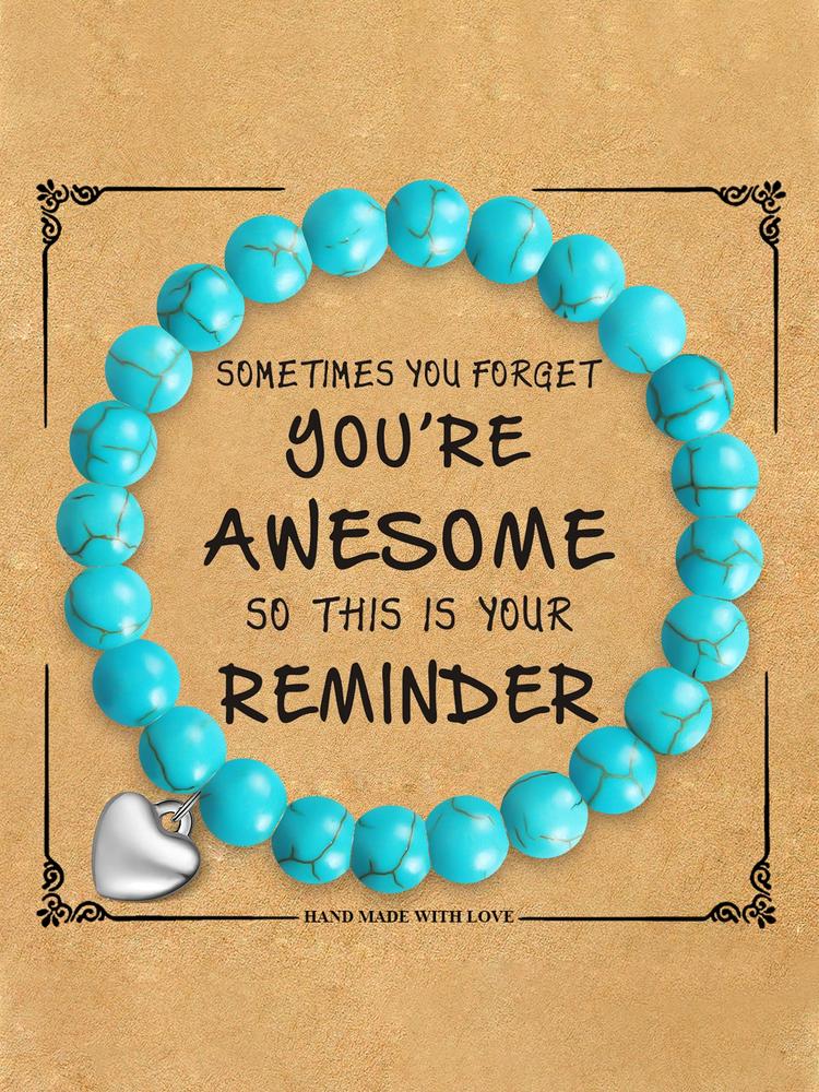 Women's Boho Beaded Jewelry Set, Natural Stone & Crystal Accents, Ideal Christmas Gift for Her, Comes with Gift Card